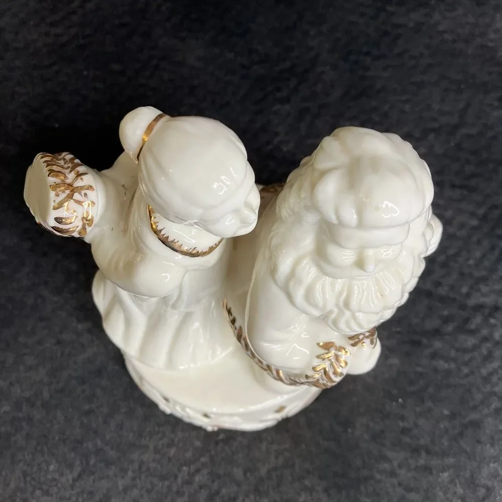 Vintage Christmas Santa Claus Mrs Claus Ceramic Figurine 9